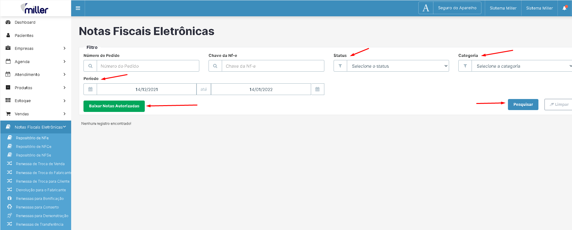 Como Baixar Todos Os Xml De Um Período Das Notas Fiscais Emitidas Openness Technology 7706